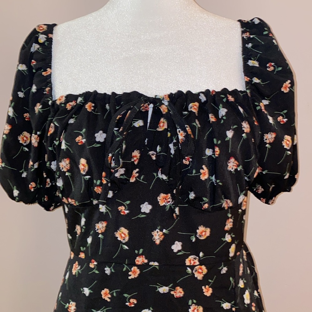 Floral Milkmaid Midi Dress - Picture 2 of 14